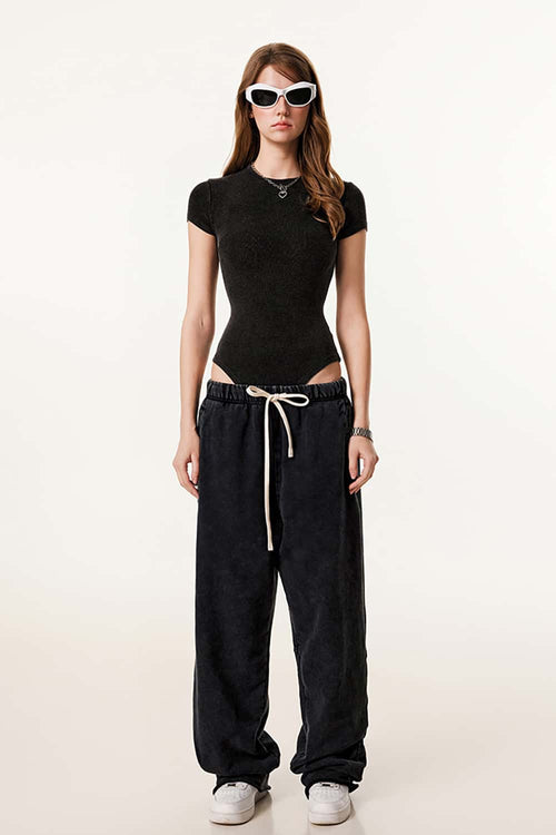 Athletic Stretch-Fit Bodysuit - Fried Snowflakes