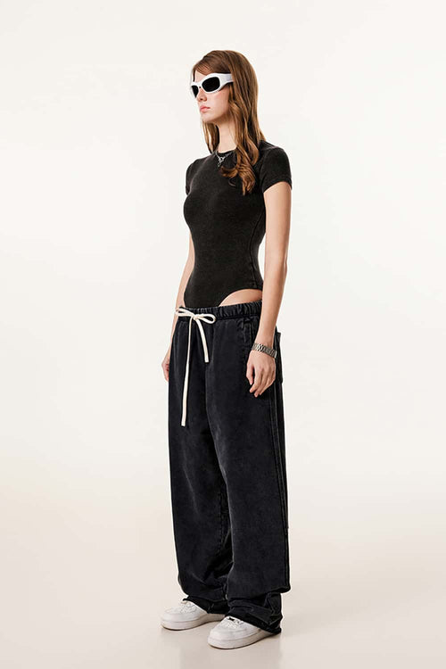 Athletic Stretch-Fit Bodysuit - Fried Snowflakes