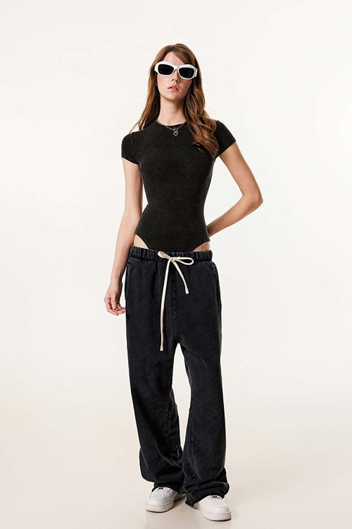 Athletic Stretch-Fit Bodysuit - Fried Snowflakes