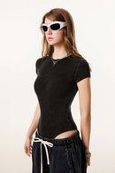 Athletic Stretch-Fit Bodysuit - Fried Snowflakes