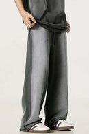 Washed Gradient Curved Sport Pants - Dark Gray
