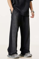 Washed Gradient Curved Sport Pants - Vintage Black