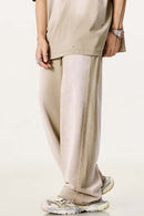 Washed Gradient Curved Sport Pants - Vintage Khaki
