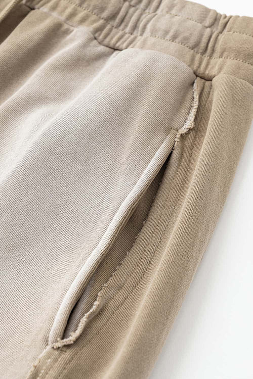 Washed Gradient Curved Sport Pants - Vintage Khaki