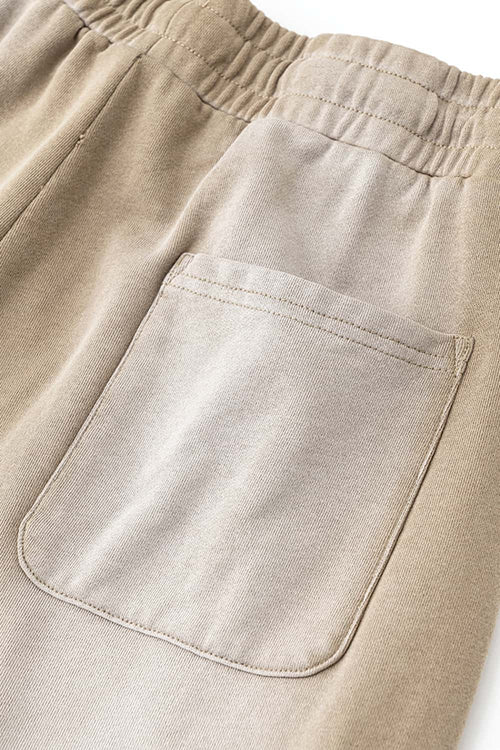 Washed Gradient Curved Sport Pants - Vintage Khaki
