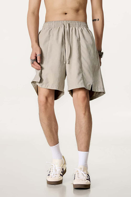 Waterproof Quick-Dry Board Shorts - Gray Apricot