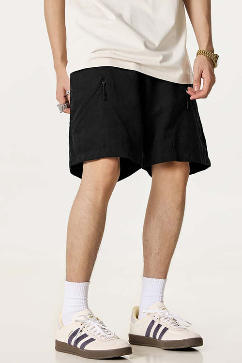 Men's Waterproof Quick-Dry Board Shorts - Black