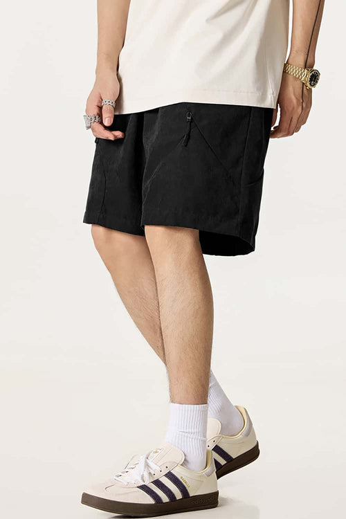 Men's Waterproof Quick-Dry Board Shorts - Black