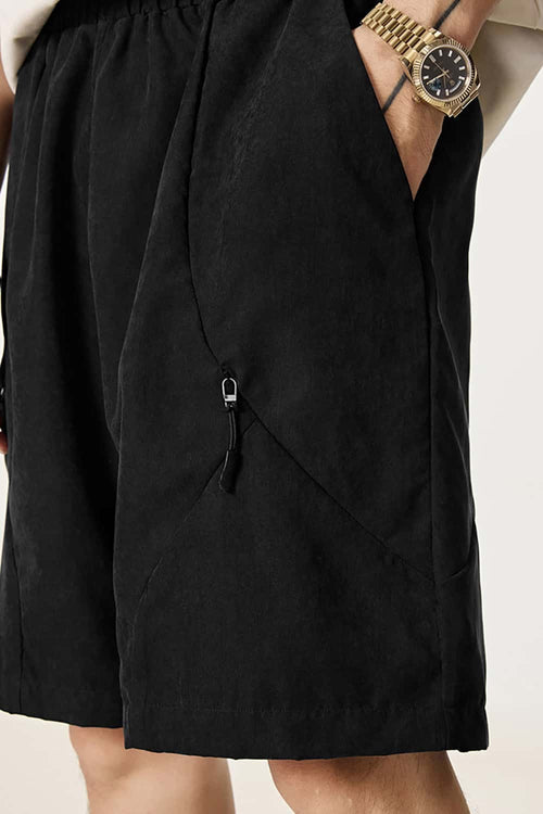 Men's Waterproof Quick-Dry Board Shorts - Black