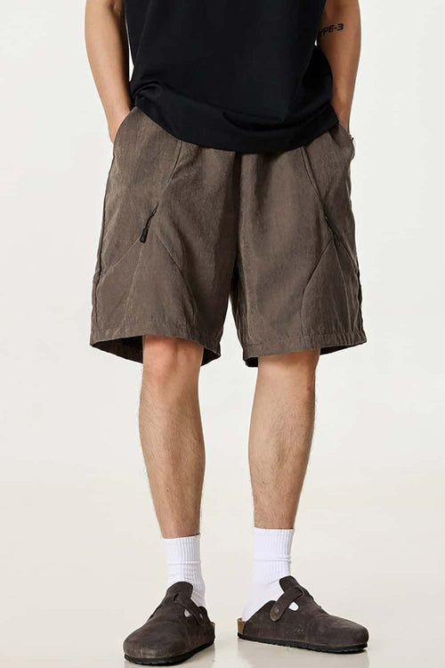 Men's Waterproof Quick-Dry Board Shorts - Coffee