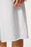 Over-Knee Washed Wax-Dyed Shorts - Off White
