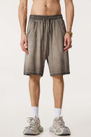 Heavyweight Washed Drawstring Active Shorts - Washed Coffee