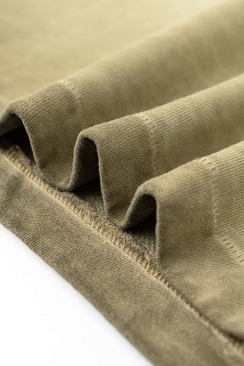 Heavyweight Washed Drawstring Active Shorts - Washed Khaki
