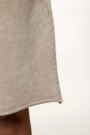 Washed Rolled-Hem Relaxed Shorts - Vintage Khaki