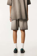 Reverse-Wash Gradient Sweat Shorts - Washed Coffee