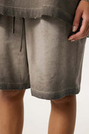 Reverse-Wash Gradient Sweat Shorts - Washed Coffee