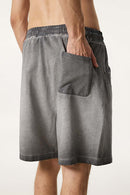Reverse-Wash Gradient Sweat Shorts - Washed Gray