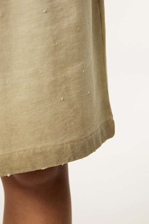 Reverse-Wash Gradient Sweat Shorts - Washed Khaki