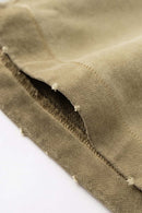 Reverse-Wash Gradient Sweat Shorts - Washed Khaki