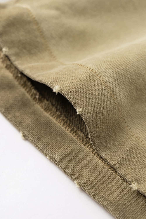 Reverse-Wash Gradient Sweat Shorts - Washed Khaki