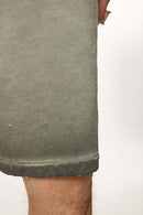 Reverse-Wash Gradient Sweat Shorts - Washed Military Green