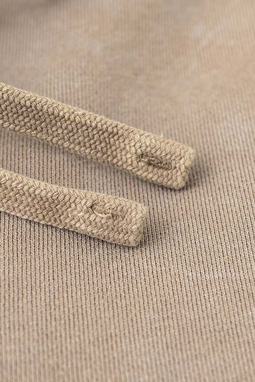 Washed Distressed Straight-Leg Sweatpants - Vintage Khaki