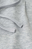 Panel-Waist Wide-Leg Sweatpants - Flower Gray