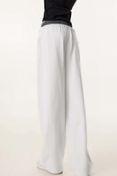 Panel-Waist Wide-Leg Sweatpants - White