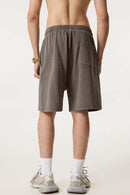 Heavyweight Washed Cotton Shorts - Coffee