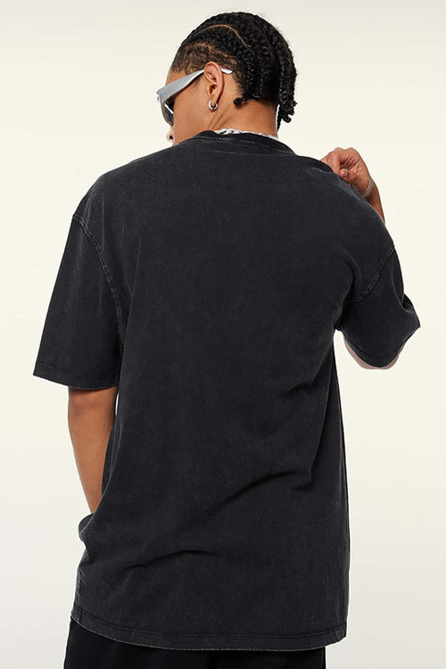Playful Graphic Relaxed Short-Sleeve Tee - Fried Snowflakes