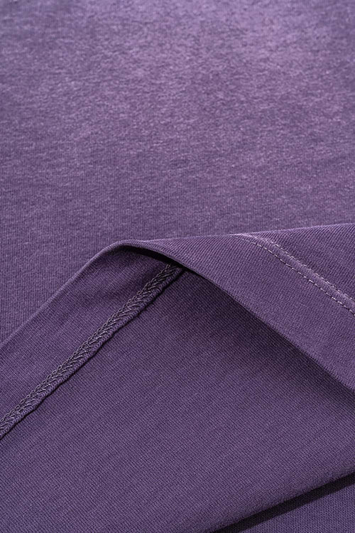 Gradient Vine Graphic Short-Sleeve Tee - Grape Purple