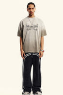 Gradient Vine Graphic Short-Sleeve Tee - Sand