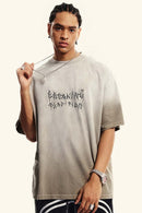 Gradient Vine Graphic Short-Sleeve Tee - Sand