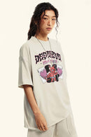 Vintage Washed Heavyweight Graphic Tee - Slate Rice