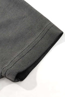 Washed Slim-Fit Graphic Tee - Dark Gray