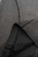 Washed Slim-Fit Graphic Tee - Dark Gray