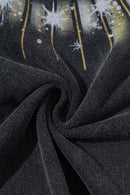 Washed Cotton Freedom Graphic Tee - Slate Black