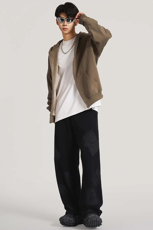 Ultra-Heavyweight Fleece Solid Hoodie - Camel