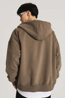 Ultra-Heavyweight Fleece Solid Hoodie - Camel
