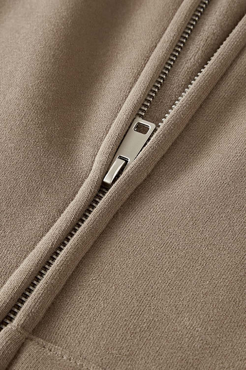 Ultra-Heavyweight Fleece Solid Hoodie - Camel