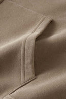 Ultra-Heavyweight Fleece Solid Hoodie - Camel
