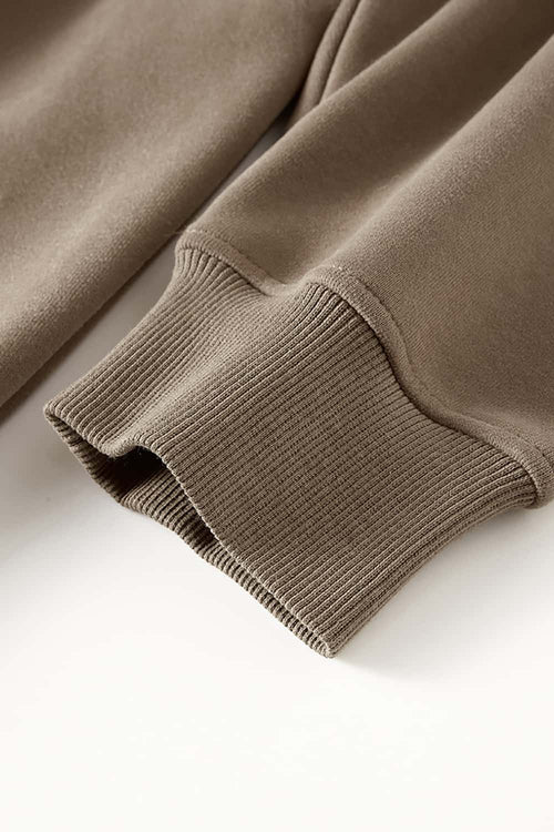 Ultra-Heavyweight Fleece Solid Hoodie - Camel