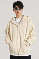 Ultra-Heavyweight Fleece Solid Hoodie - Cream Apricot