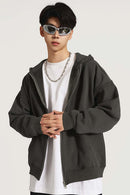 Ultra-Heavyweight Fleece Solid Hoodie - Dark Gray