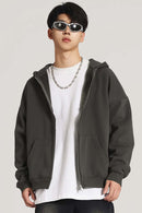 Ultra-Heavyweight Fleece Solid Hoodie - Dark Gray