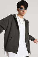 Ultra-Heavyweight Fleece Solid Hoodie - Dark Gray