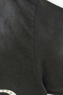 Vintage Washed Graphic Gradient Tee - Dark Gray