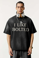 Vintage Washed Graphic Gradient Tee - Vintage Black