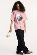 Offbeat Washed Graphic Tee - Pink