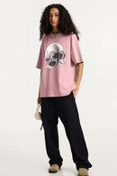Offbeat Washed Graphic Tee - Pink
